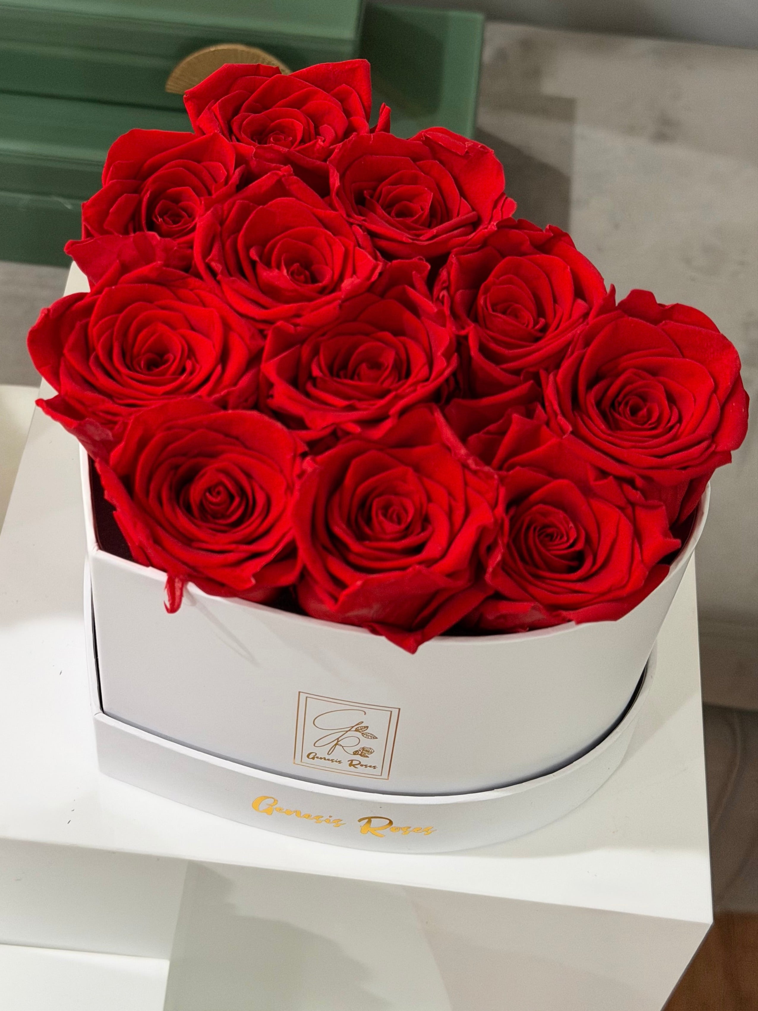 Heart Box Roses/Red
