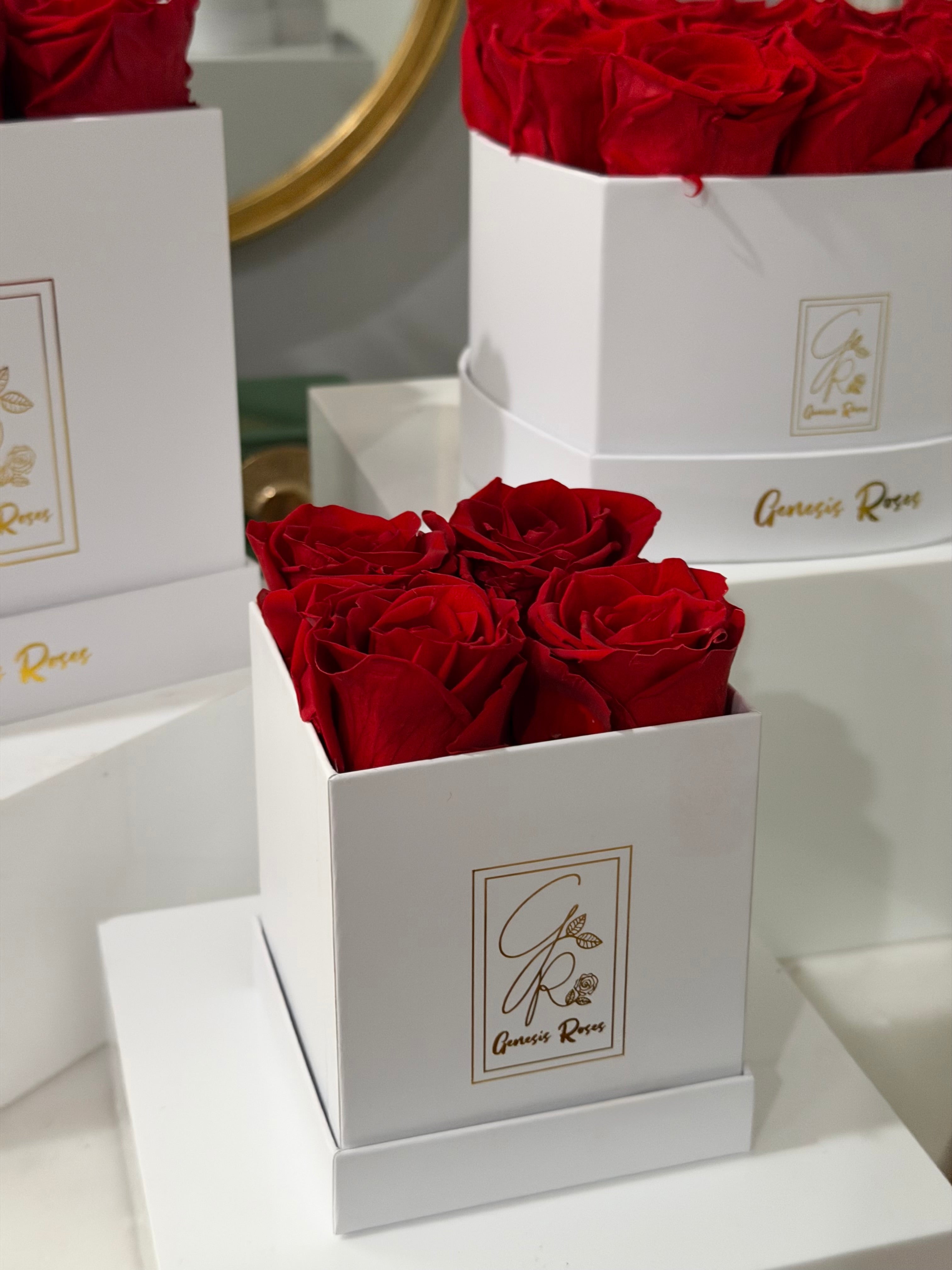 Square Mini Box Roses