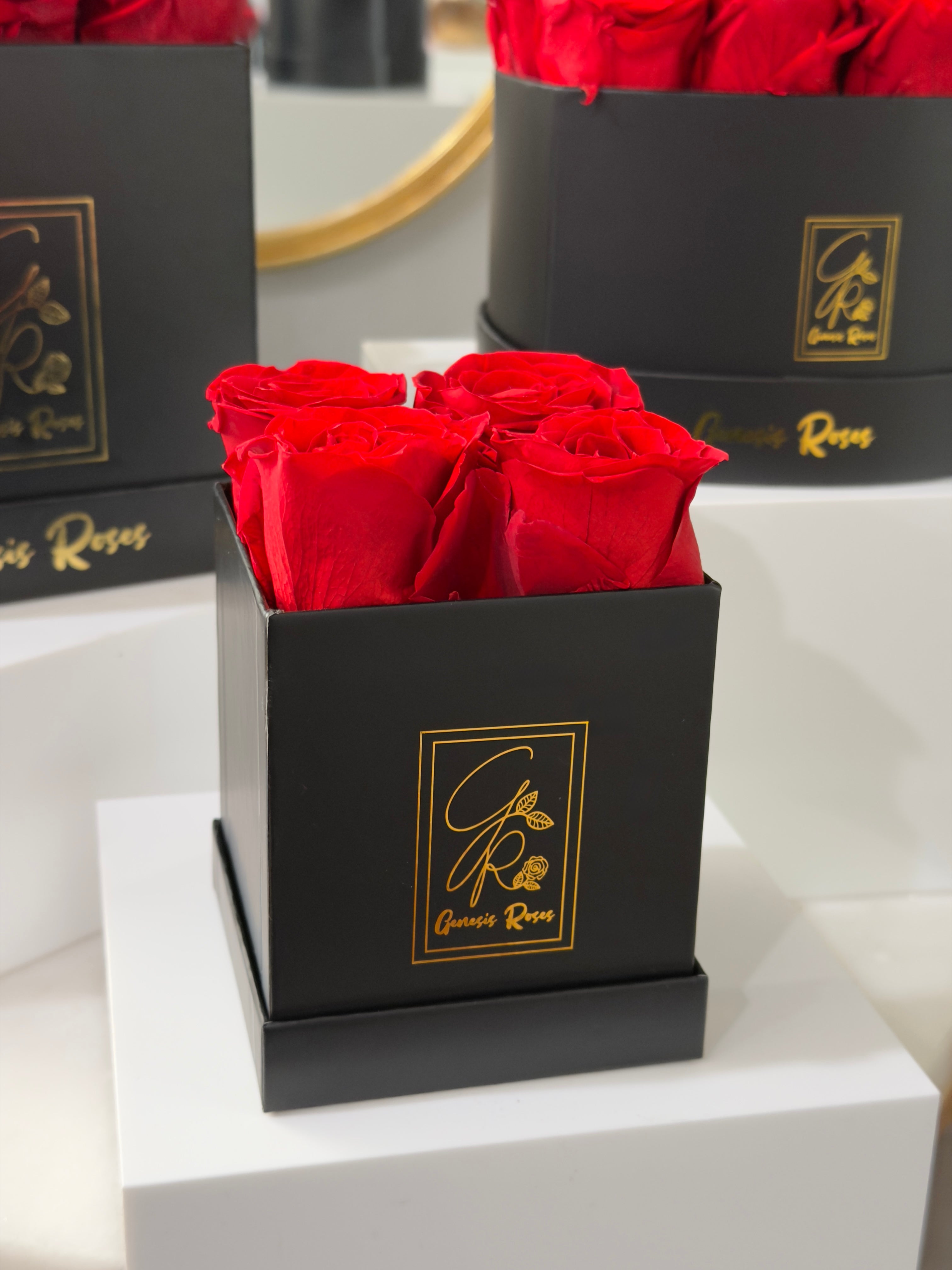 Square Mini Box Roses