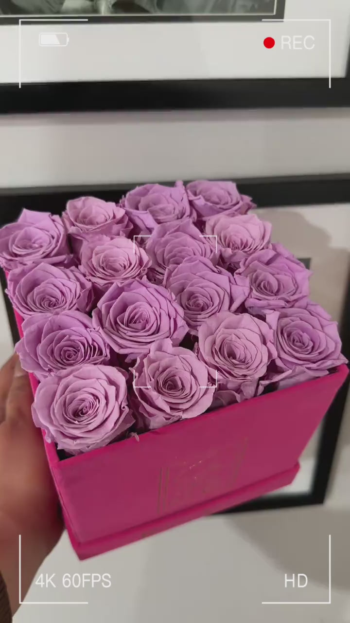 Square Box Roses